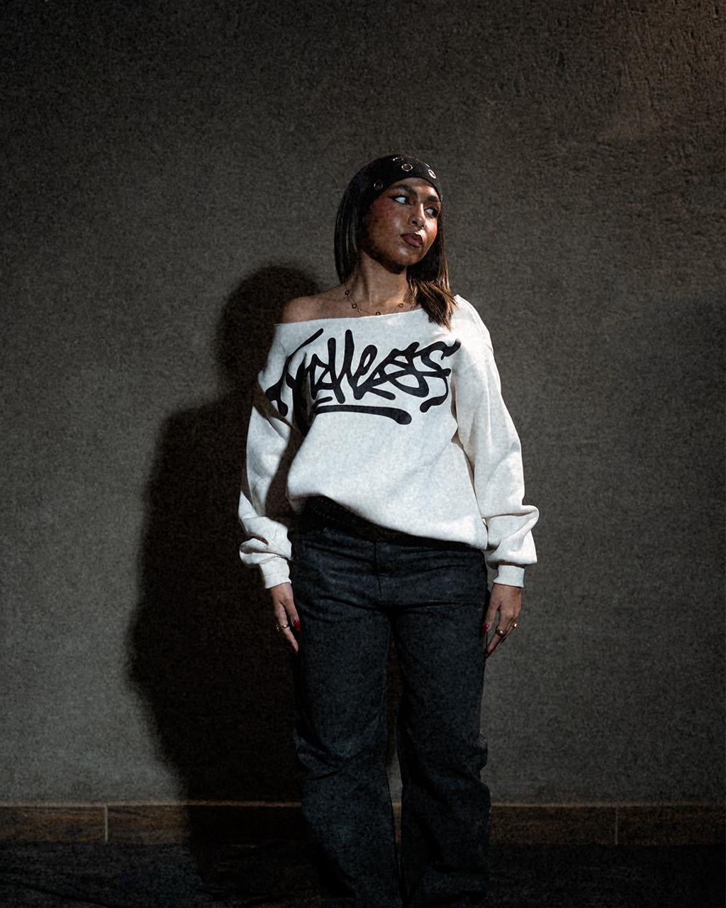 White Endless Off-Shoulder