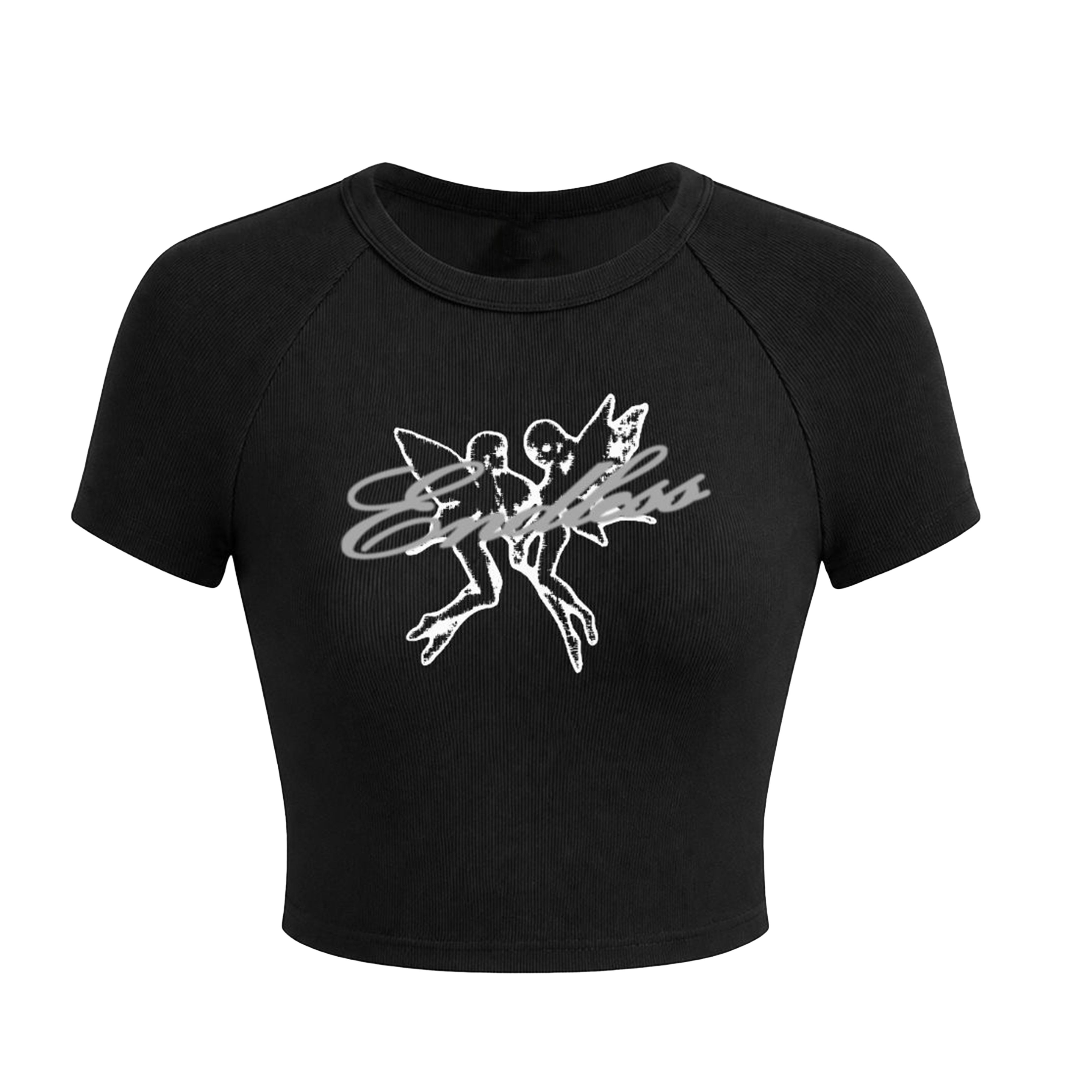 Black Angel Baby Tee