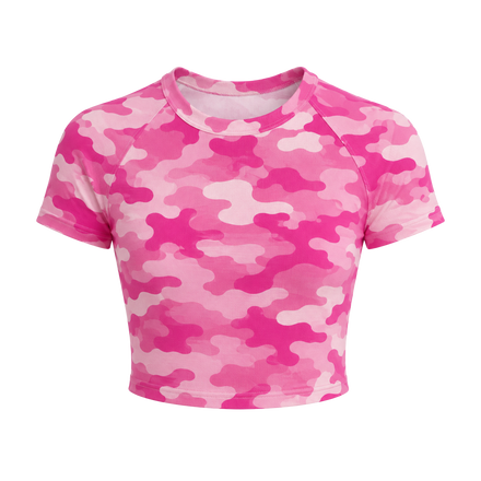 Pink Camo Baby Tee