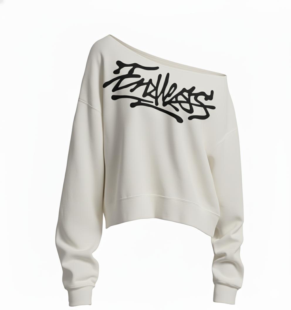 White Endless Off-Shoulder