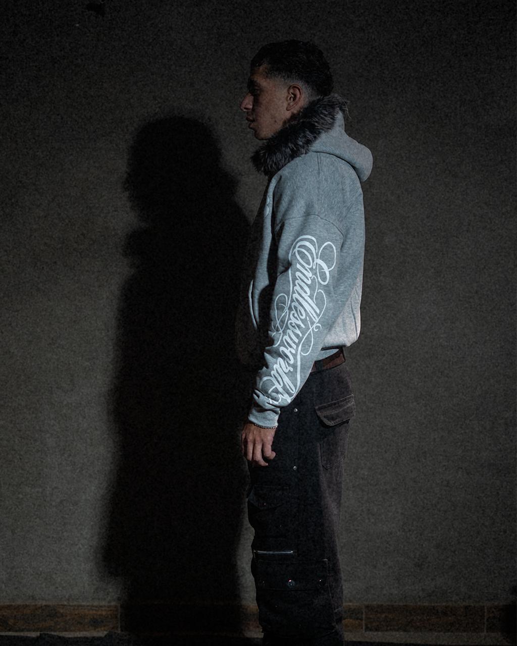 Light Grey Zip-Up